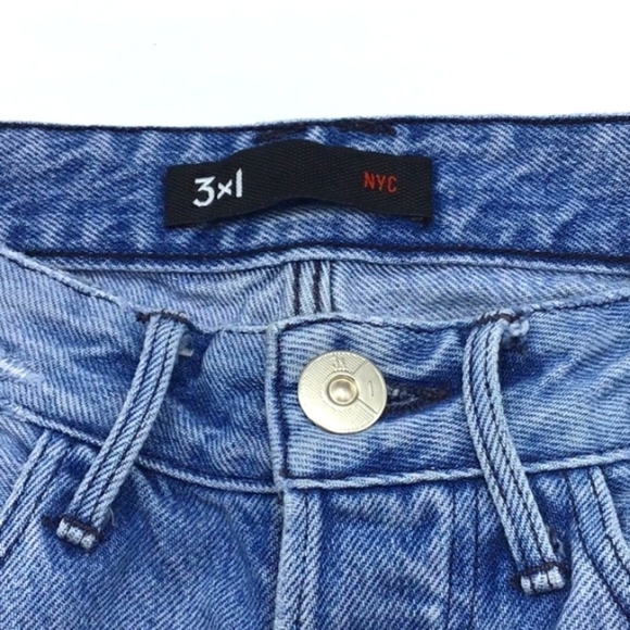 3x1 Higher Ground Crop Boyfriend Jeans in Dover Size 24 - Picture 4 of 13